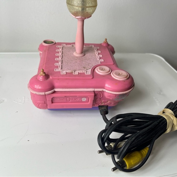 Disney Princess Plug & Play TV Game Jakks Pacific 2005 Pink Console Tested - Picture 6 of 9